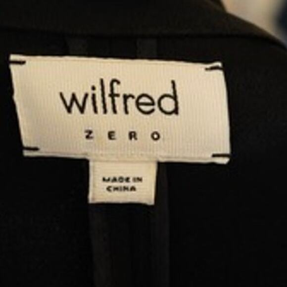 Wilfred Long Sleeve Pullover Open Front Blazer Black Womens Size 0 - Picture 6 of 8